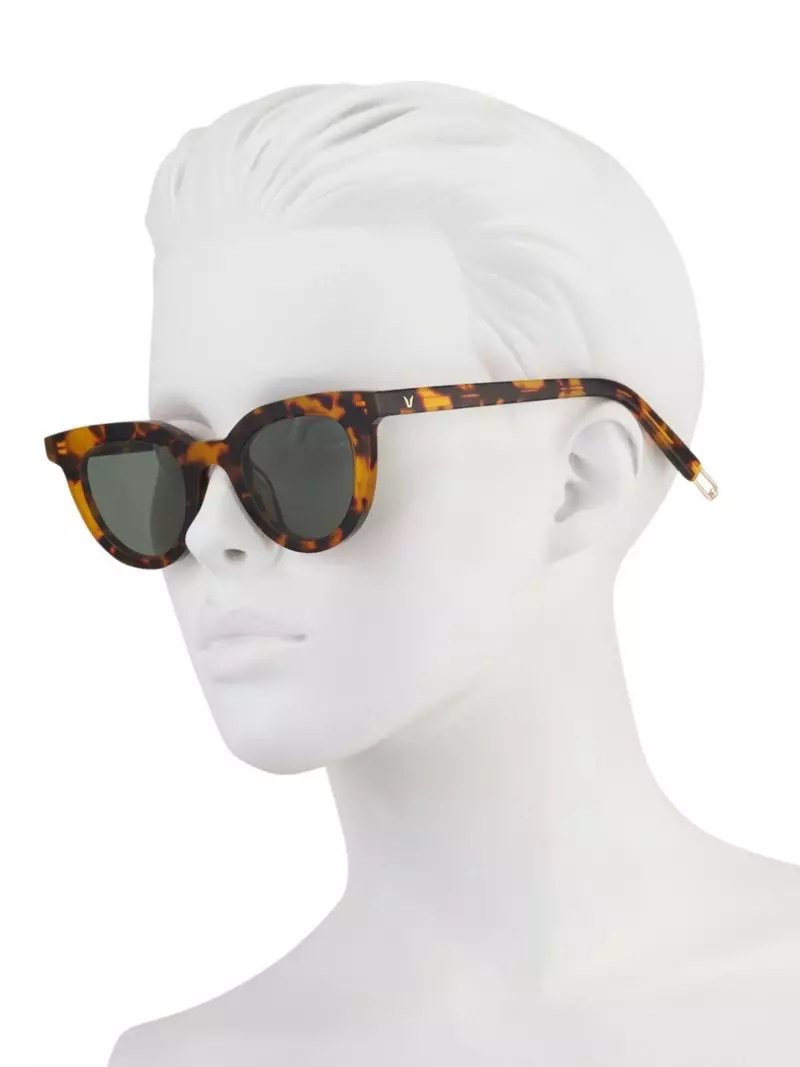 Nyoro Chikara x Tilda Swinton Ziso Leopard Print Katsi Eye Sunglasses