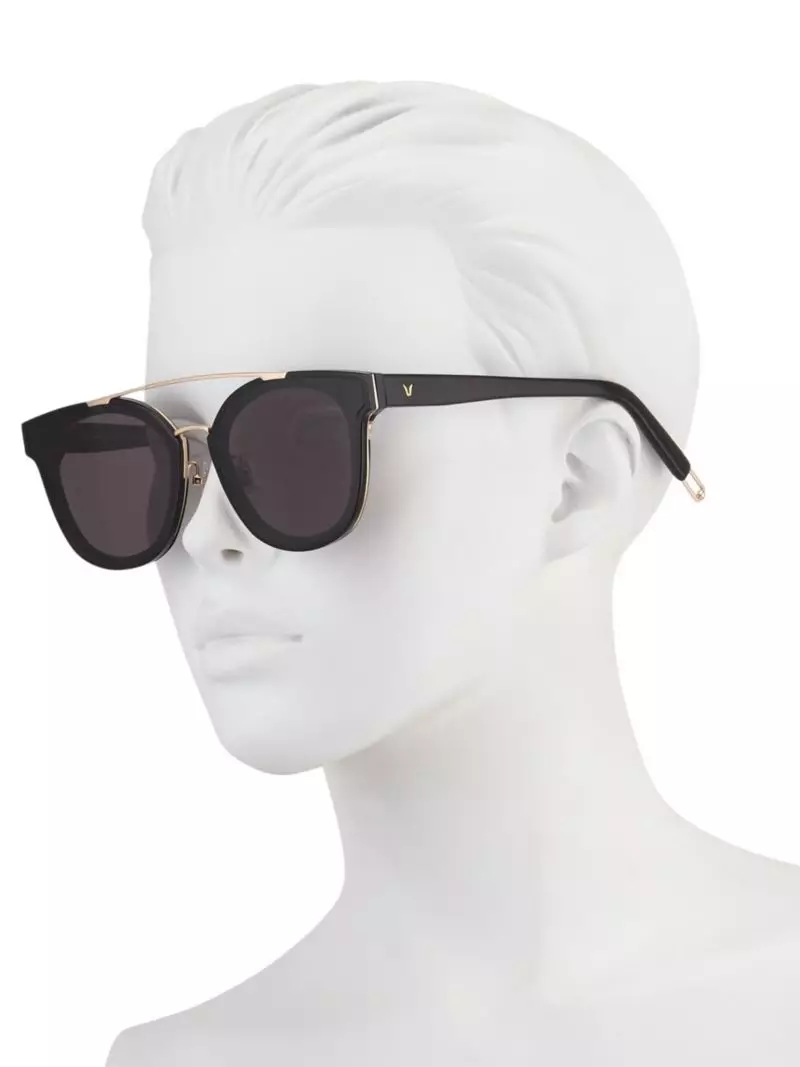 Gafas de sol cuadradas redondeadas Newtonic Gentle Monster x Tilda Swinton en negro