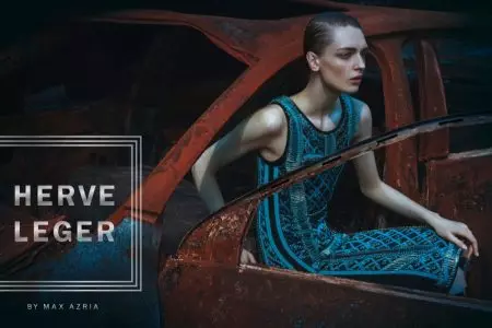 U-Herve Leger Usetha I-Junkyard Scene for Fall 2016 Campaign