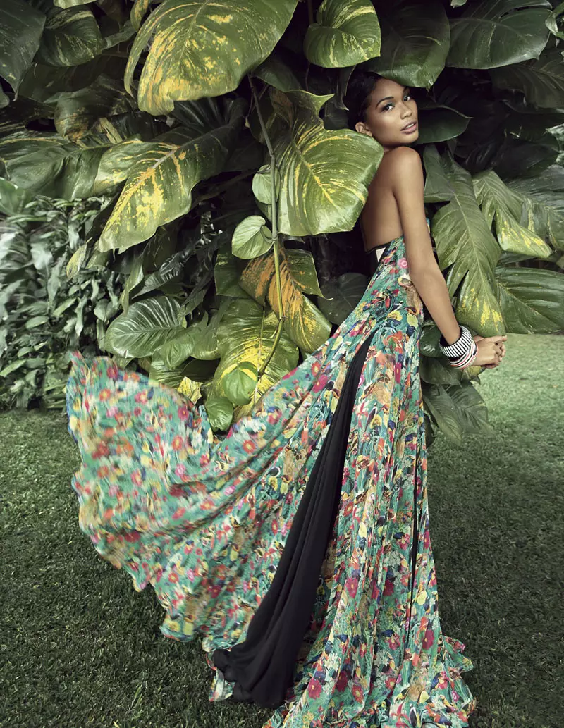 Chanel Iman para sa Rosa Cha Spring 2011 Campaign ni Gui Paganini