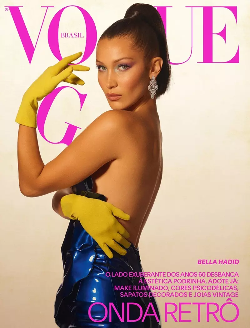 Bella Hadid Channels Vibes e viteve 90 për foton e kopertinës së Vogue Brazil