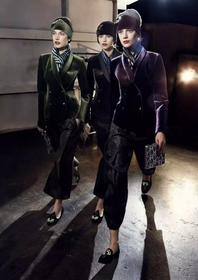 Herbstkampagne 2013 von Emporio Armani mit Jacquelyn Jablonski, Ruby Aldridge und mehr