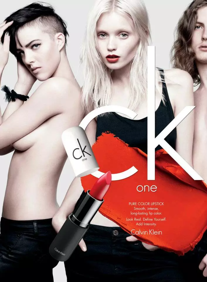 David Sims tərəfindən CK One Cosmetics S/S 2012 Kampaniyası üçün Lara Stone, Abbey Lee Kershaw, Fei Fei Sun, Ruby Aldridge və başqaları