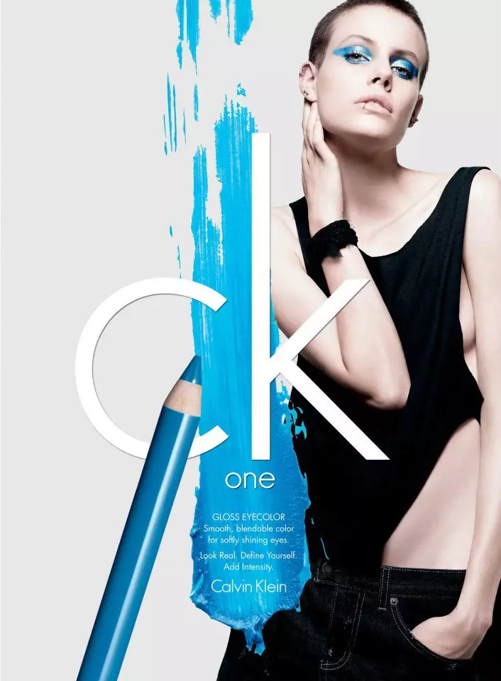 Lara Stone, Abbey Lee Kershaw, Fei Fei Sun, Ruby Aldridge e outros para a campanha CK One Cosmetics S/S 2012 por David Sims