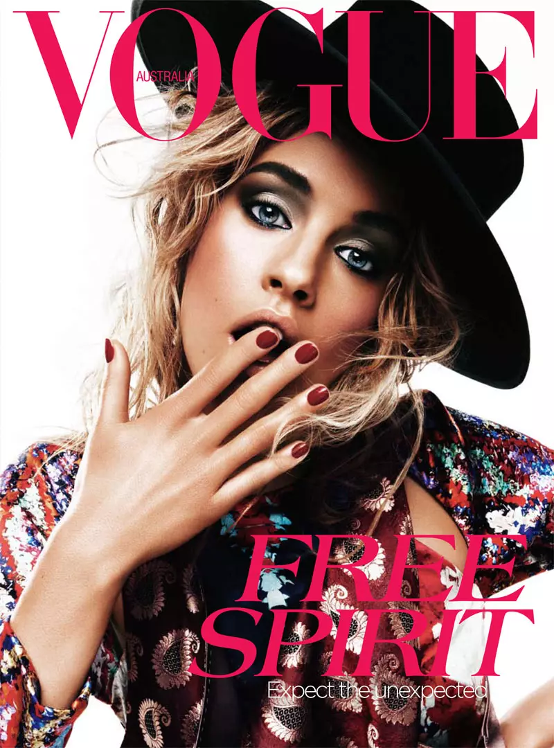 2012-يىلى 4-ئايدىكى Vogue ئاۋسترالىيە ئۈچۈن Ka Z Feng تەرىپىدىن Julia Frauche & Ruby Aldridge