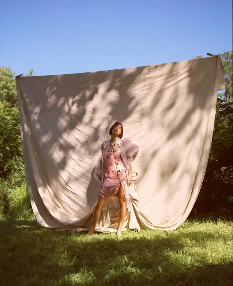 Charlee Fraser Heads Outdoors in Dreamy Looks for ODDA Magazine