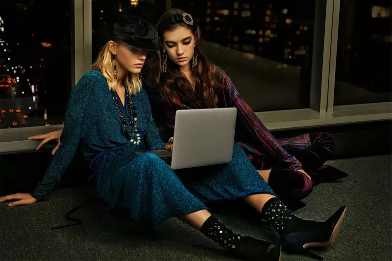 Line Kjaergaard နှင့် Ratner ရှေ့တွင် Zara TRF ၏ 'Into the Night' lookbook