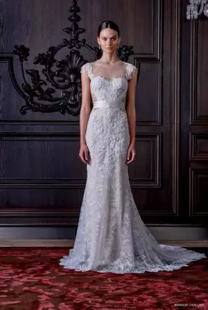 Monique Lhuillier ຮັບເອົາແຟນຕາຊີສໍາລັບສາຍເຈົ້າສາວພາກຮຽນ spring