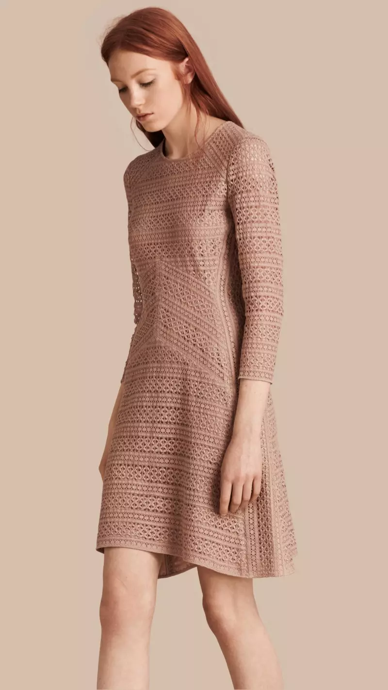 Burberry English Lace Panel Dress