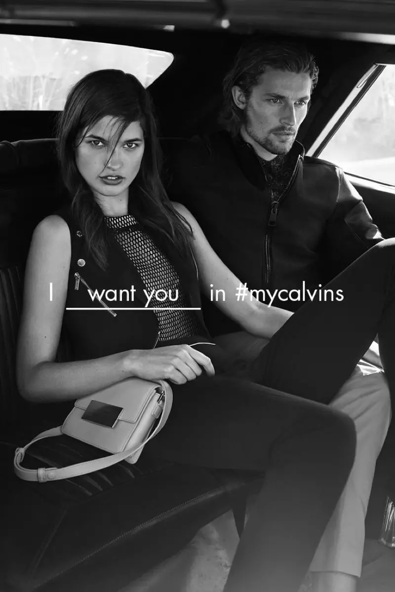 Julia Van Os e Wouter Peelen sono i protagonisti della campagna primavera-estate 2016 di Calvin Klein White Label