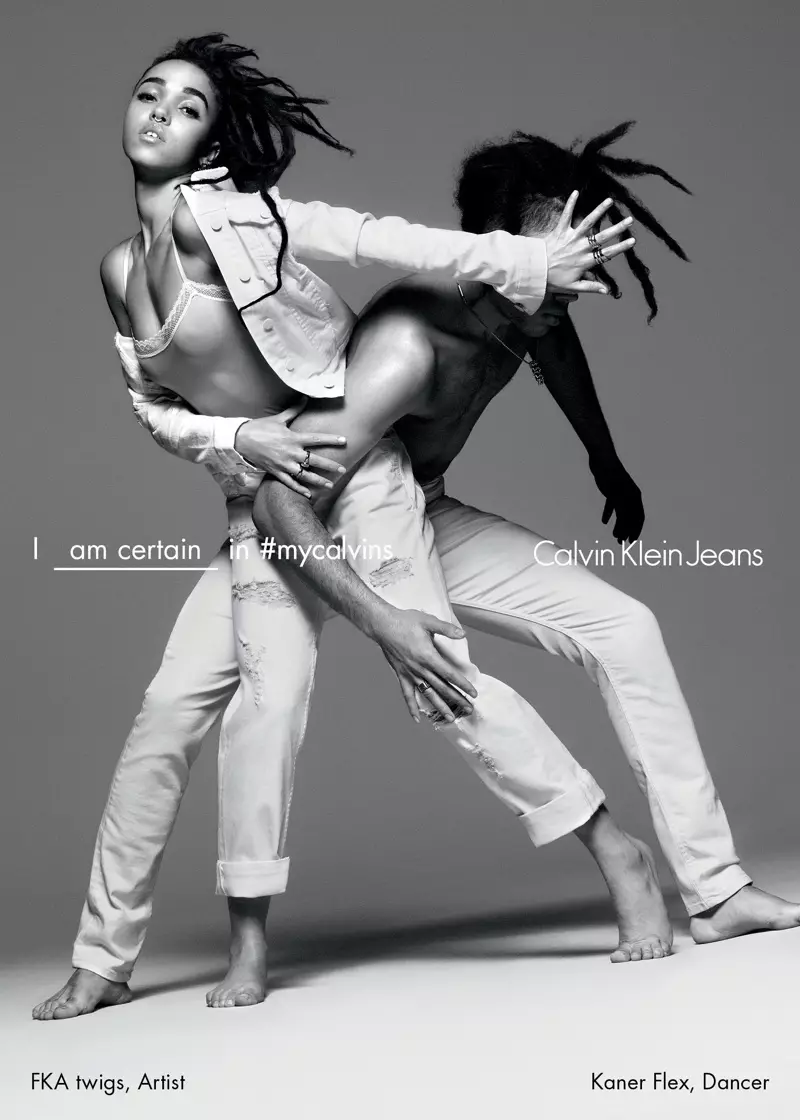 FKA Twigs dans la campagne printemps 2016 de Calvin Klein Jeans