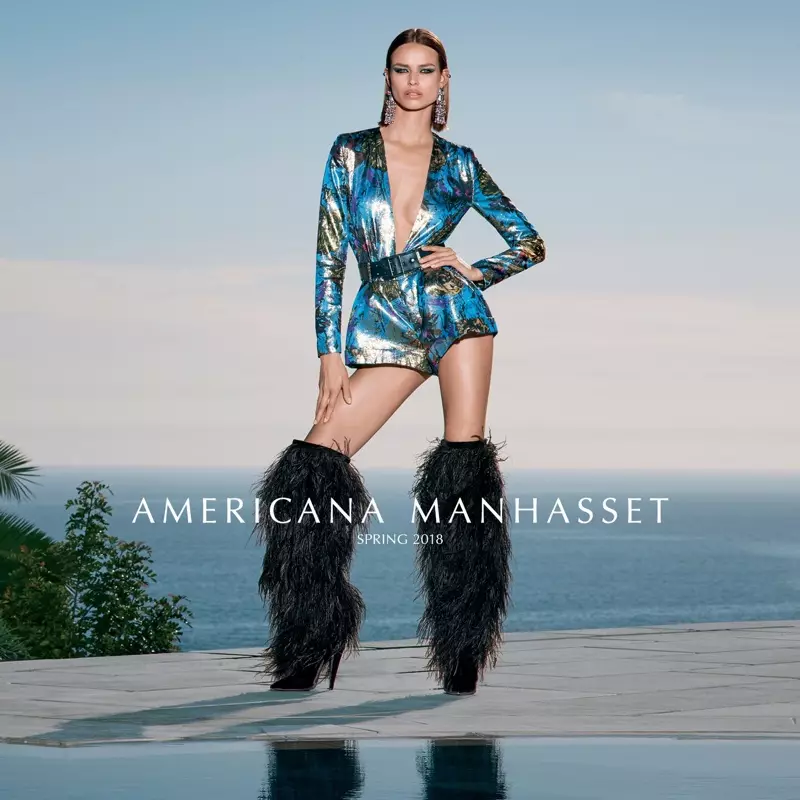 Birgit Kos-ը նկարահանվել է Americana Manhasset-ի գարուն-ամառ 2018 արշավում