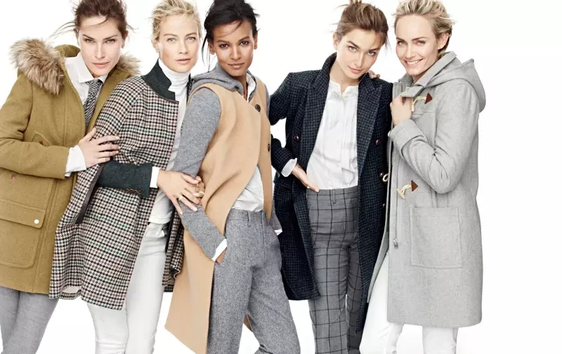 Top Modeller Stär am J. Crew Hierscht 2015 Style Guide