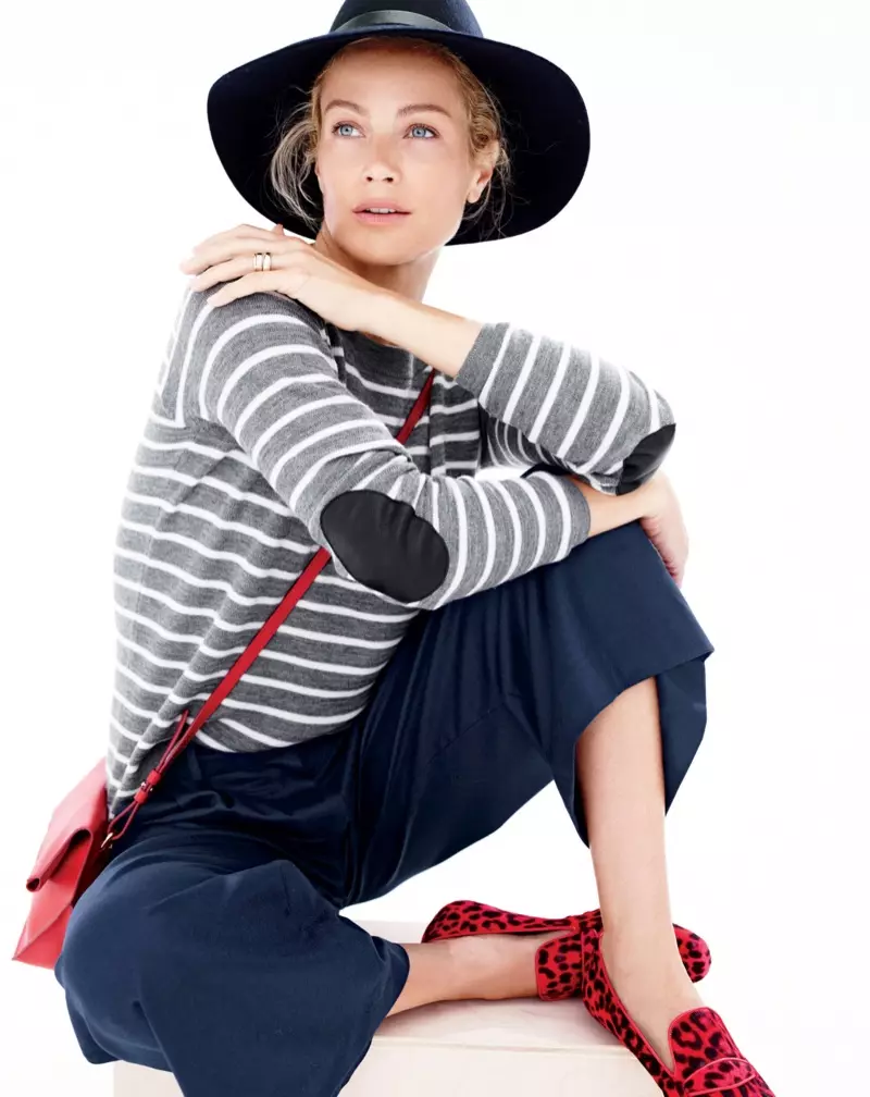 Carolyn Murphy weJ. Crew's fall 2015 style guide