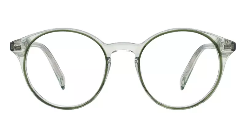 Solomaso Warby Parker Morgan ao amin'ny Traced Clover Crystal $145