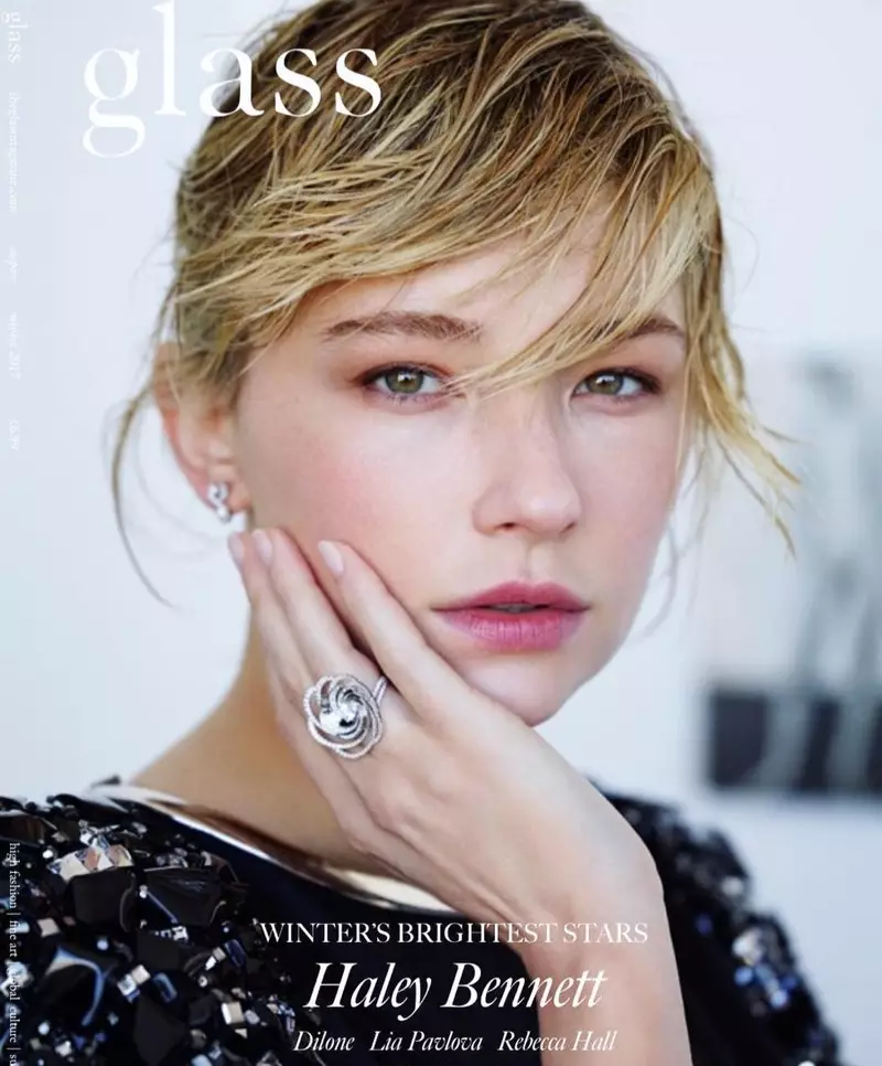 Haley Bennett på Glass Magazine Winter 2017 Cover