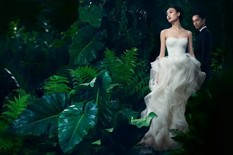 Shu Pei wordt romantisch voor Vera Wang's lente 2013 campagne