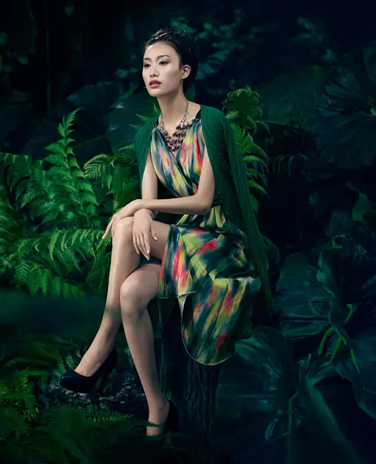 Shu Pei သည် Vera Wang ၏ Spring 2013 လှုပ်ရှားမှုအတွက် ရိုမန်းတစ်ဖြစ်ခဲ့သည်။