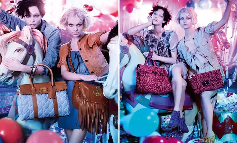 Εκστρατεία Mulberry Spring 2010 | Sasha Pivovarova & Viktoriya Sasonkina από τον Steven Meisel