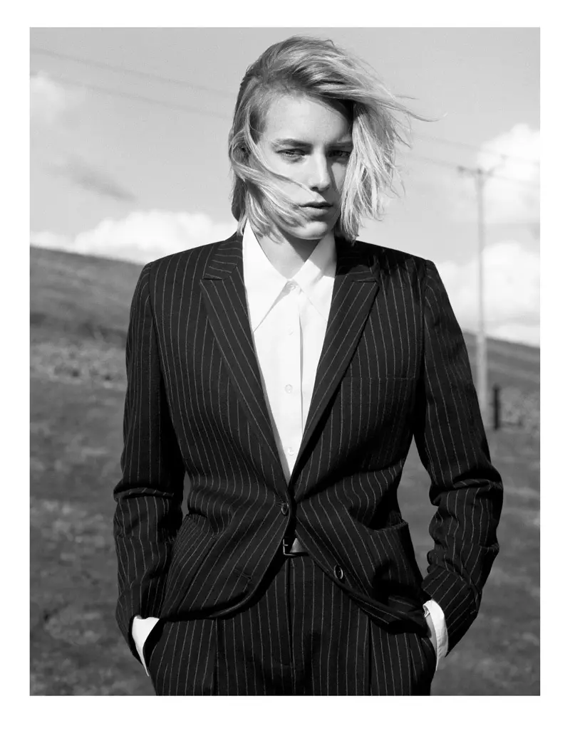 Erika Linder joue dans la campagne automne-hiver 2016 de Margaret Howell