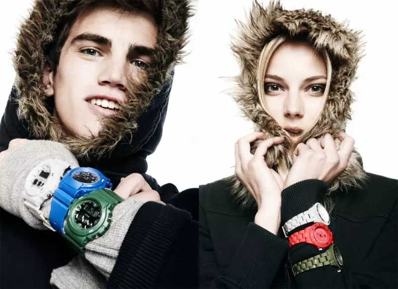 Ieva Laguna y Regina Feoktistova por Nagi Sakai para American Eagle Holiday 2010