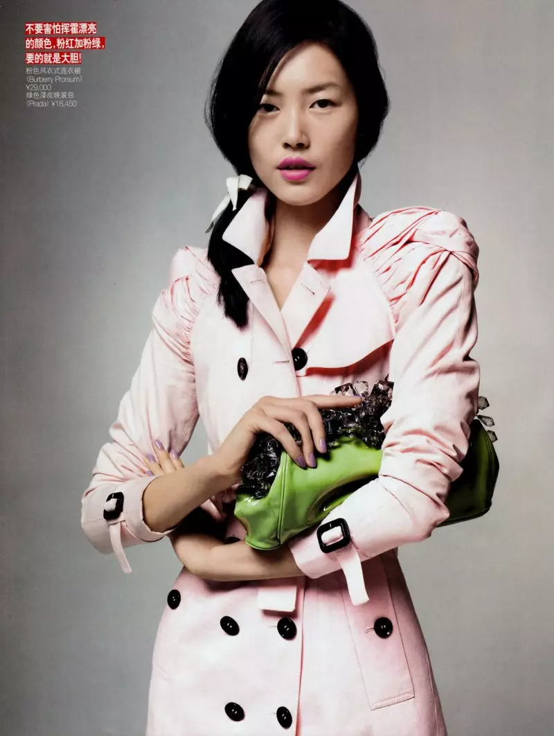 2010년 6월 Vogue China를 위한 Li Qi의 Liu Wen