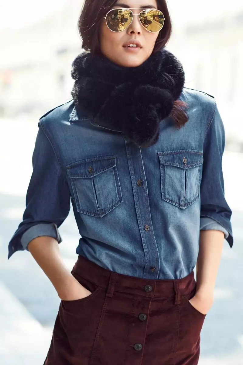 Liu Wen adakhala nawo mu bukhu loyang'ana la Next's autumn-winter 2015