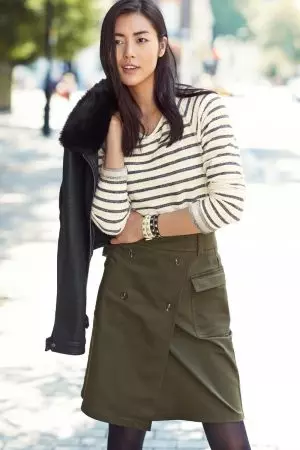 Liu Wen គឺជា Tomboy Chic សម្រាប់ Next