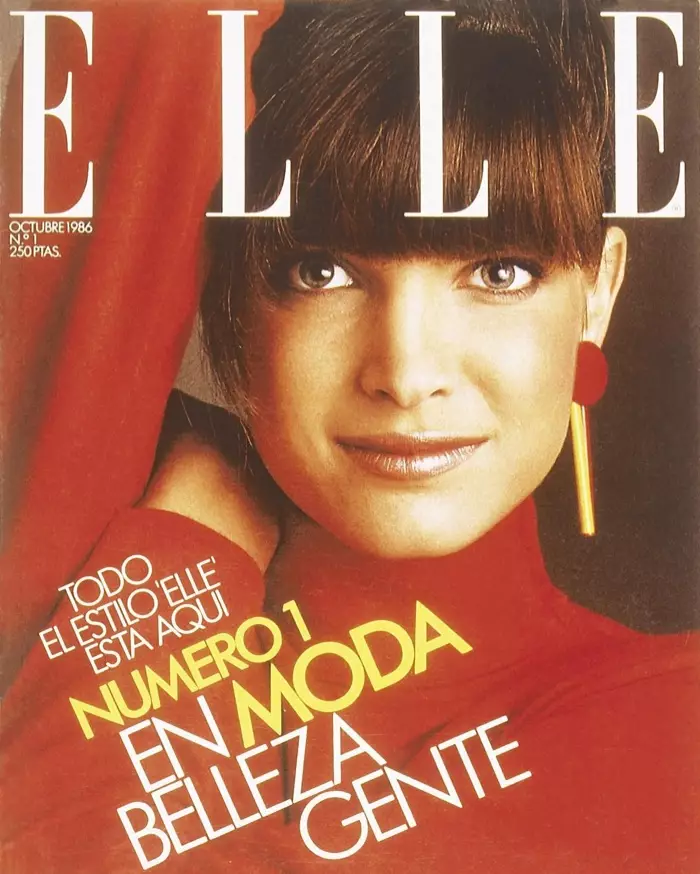 FLASHBACK: Stephanie Seymour op ELLE Spanje 1986 Cover