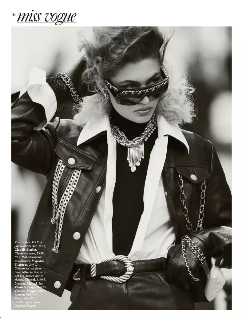 Grace Elizabeth Channels Glamour 1980 برای Vogue Paris