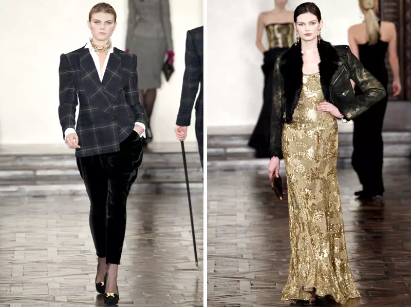 Ralph Lauren Caij nplooj zeeg 2012 | New York Fashion Week