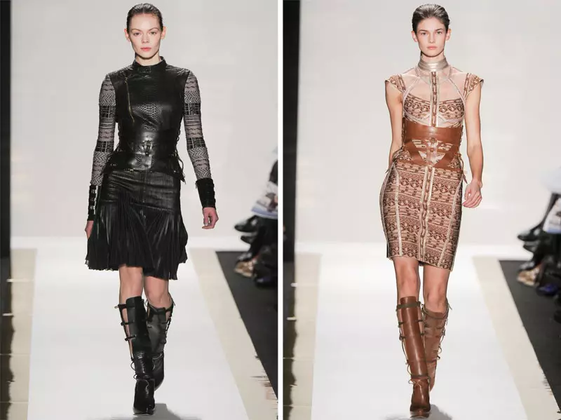 Herve Leger los ntawm Max Azria Caij nplooj zeeg 2012 | New York Fashion Week