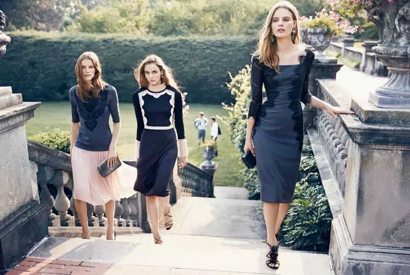 Zuzanna Bijoch, Tilda Lindstam en Laura Kampman vir Tory Burch Holiday 2013-veldtog