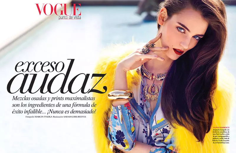 Зірка Зузанни Бійок у журналі Vogue Латинська Америка в липні 2013 року на обкладинці