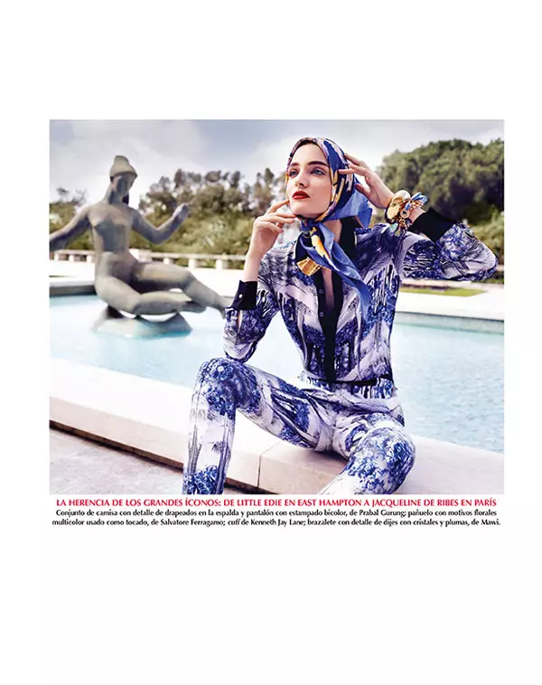 Zuzanna Bijoch näyttelee Vogue Latinalaisessa Amerikassa Heinäkuu 2013 Kansikuvaus