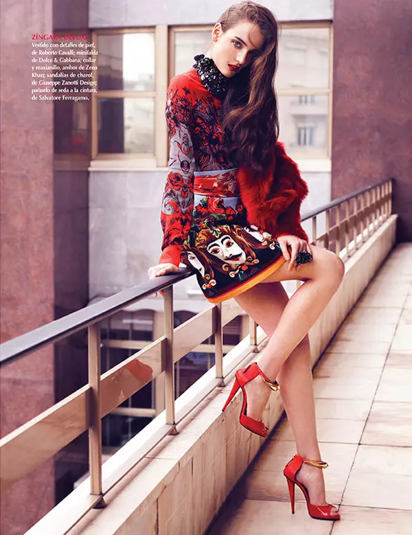 Zuzanna Bijoch na naslovnici Voguea v Latinski Ameriki julija 2013