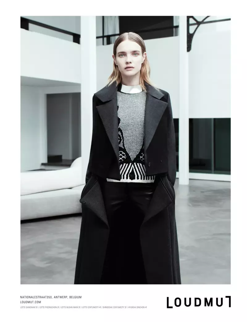 Natalia Vodianova apresenta anúncios da Loudmut F/W 2013 por Willy Vanderperre