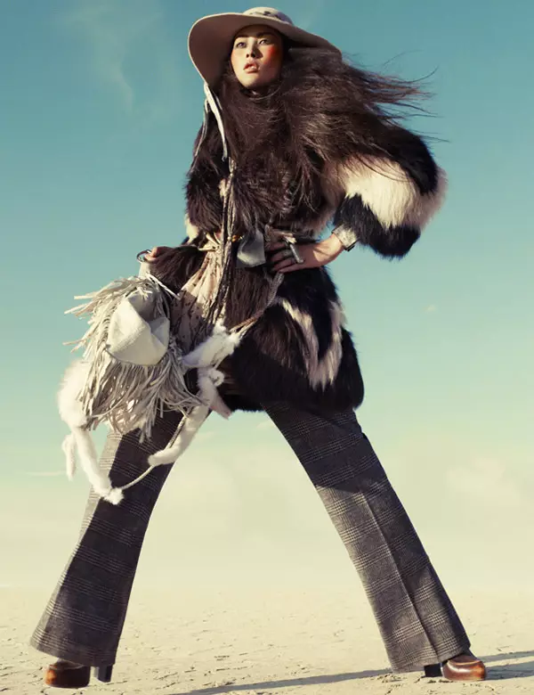 Liu Wen troch Greg Kadel yn Wild Dreams | Vogue Dútslân novimber 2010