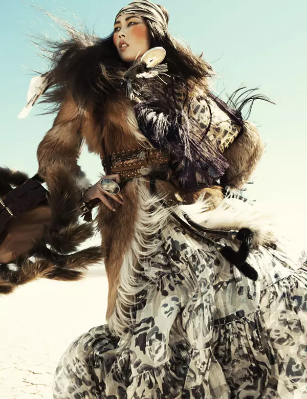 Liu Wen by Greg Kadel in Wild Dreams | Vogue Германия, ноябрь 2010 г.