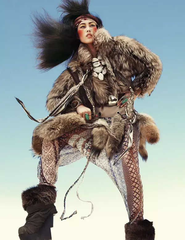 Liu Wen פון Greg Kadel אין ווילד דרעאַמס | Vogue Germany נאוועמבער 2010