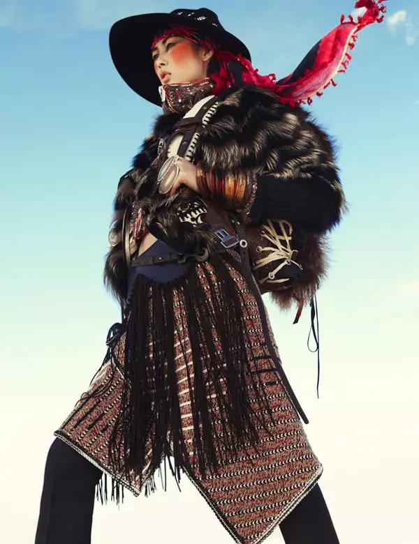 Liu Wen di Greg Kadel in Wild Dreams | Vogue Germania novembre 2010