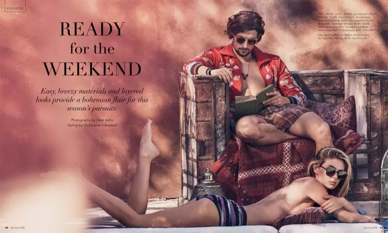 Megan Williams et Wouter Peelen stars dans Luxury Magazine