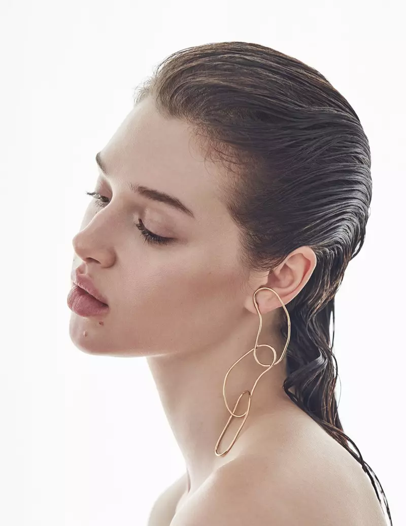 Anais Pouliot modela beleza elegante para L'Officiel Baltics