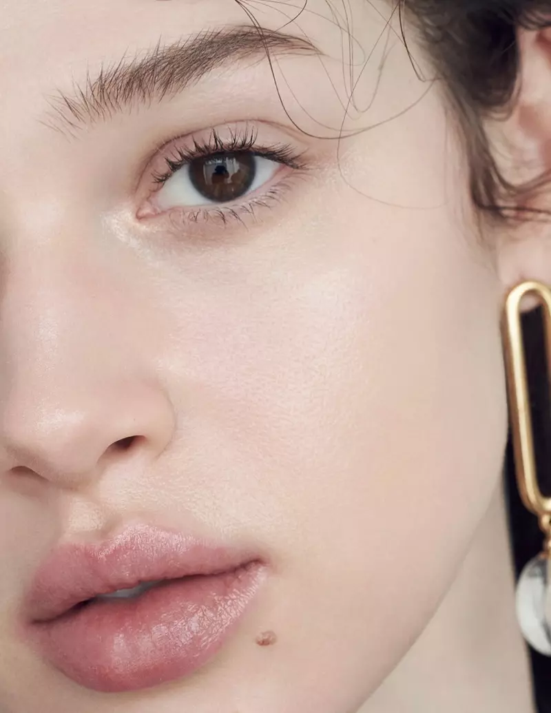 Anais Pouliot Models Sleek Beauty for L'Officiel Baltics