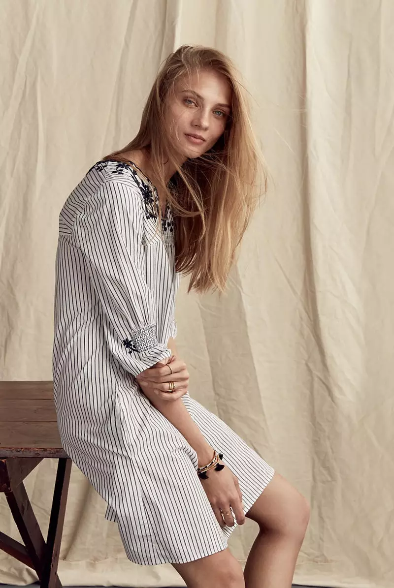 Платье Madewell Breeze с вышивкой в полоску