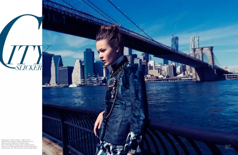 Kristina Romanova er en City Girl for Stockton Johnson i Modern Media