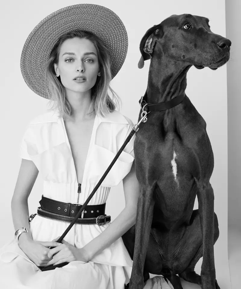 Daga Ziober modelle saam met stylvolle honde vir moderne luukse