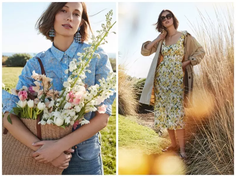 J. Crew x Liberty tøjbutik med blomstertryk