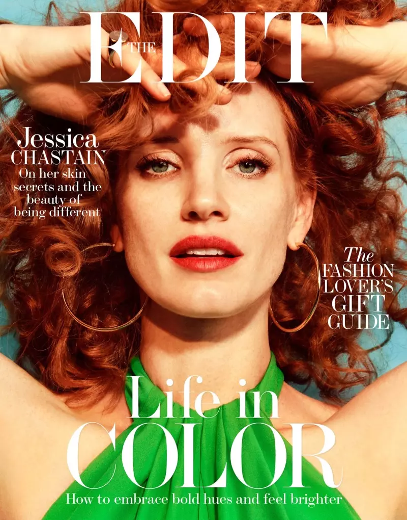 Jessica Chastain paThe Edit December 1, 2016 Cover