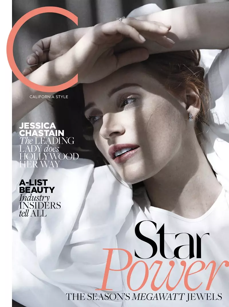 Jessica Chastain på C Magazine november 2016 omslag